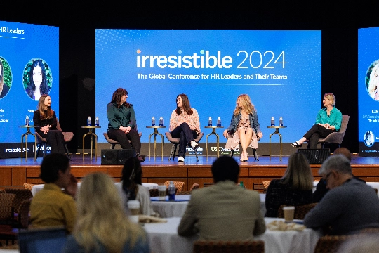 Stella Ioannidou on the TEDx stage, "Irresistible 2024"